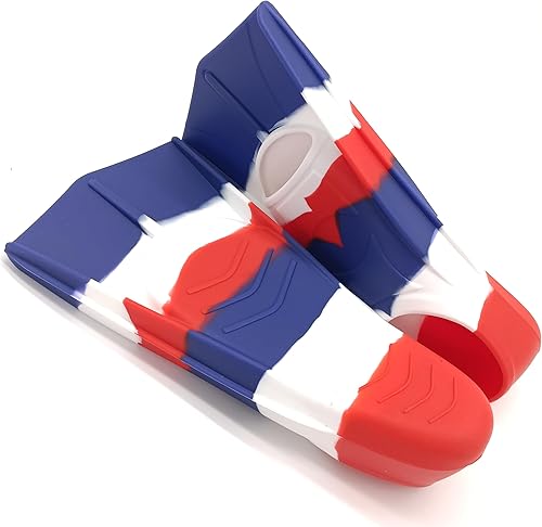 Miniatura 126 de Aletas de natación para niños, cómodas aletas de silicona para nadar y bucear, tamaño adecuado para principiantes, niños, niñas, niños y adultos