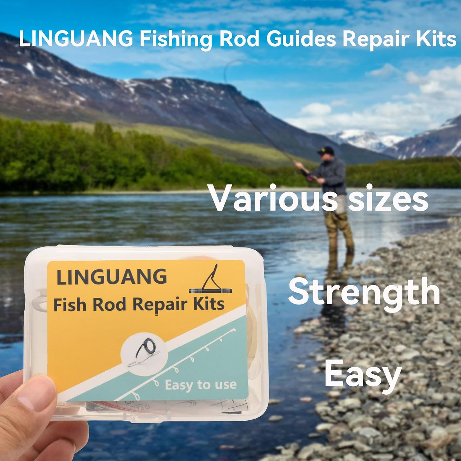 Fishing Baitcasting Light Rod Guide Replacement Repair Kit