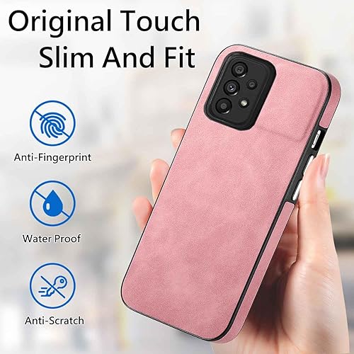 Miniatura 7 de Asuwish Funda de teléfono para Samsung Galaxy A53 5G con protector de pantalla de vidrio templado y funda delgada de cuero suave y resistente,