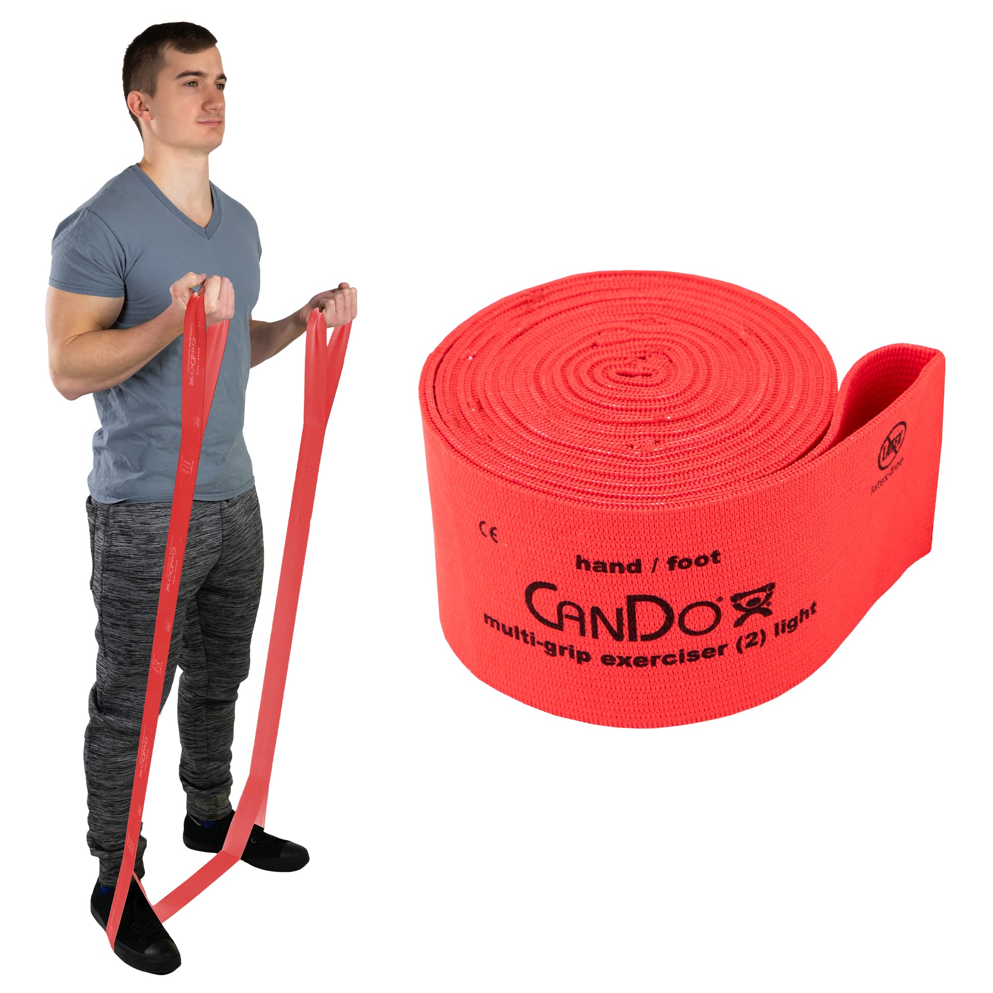 Buy CanDoMultiGrip 6 Foot Exercise Resistance Band with Hand/Foot