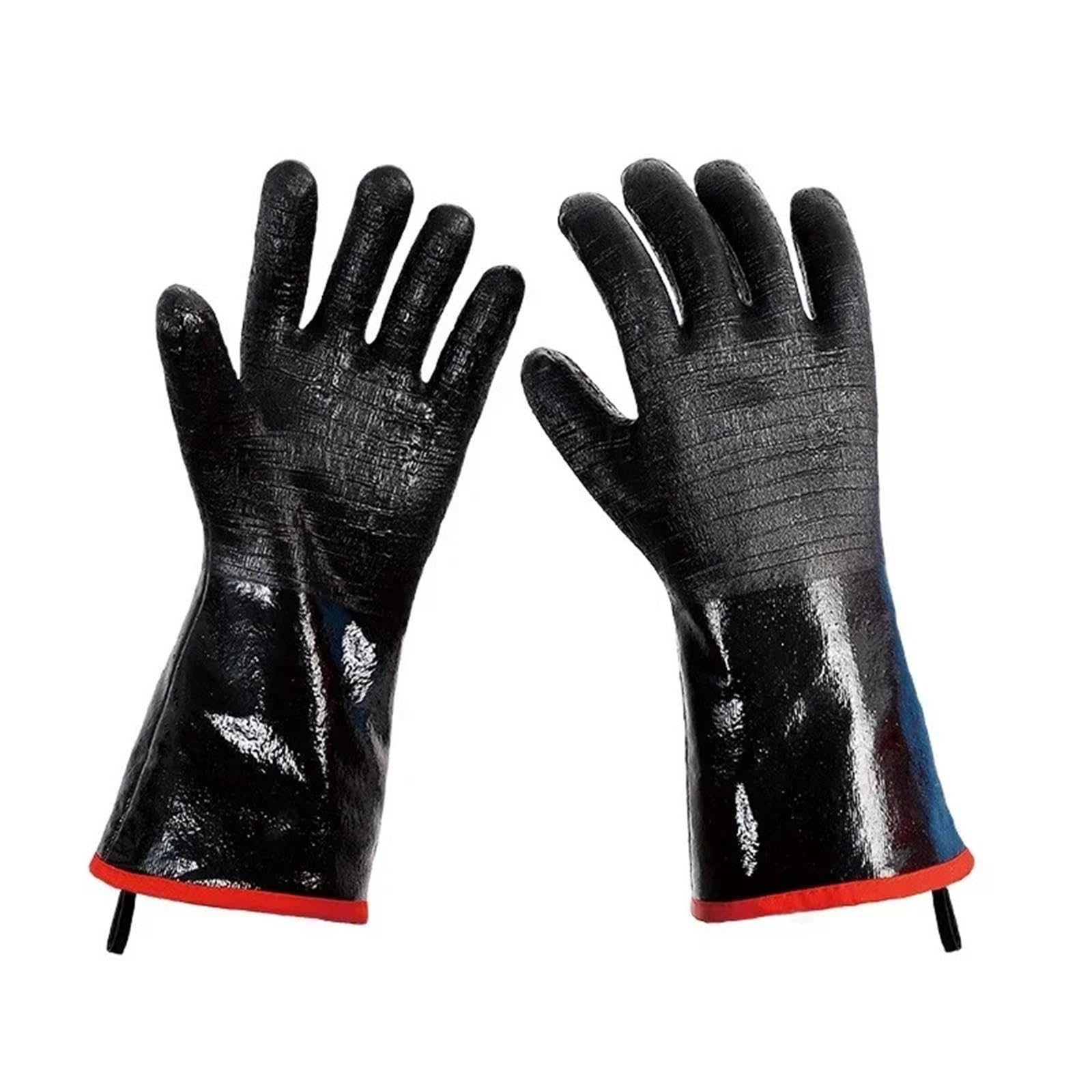 MRKU Baking Mitts Cooking oven gloves BBQ Neoprene Coating High Temperature Heat Insulation Oil Resistant Long Microwave Barbecue