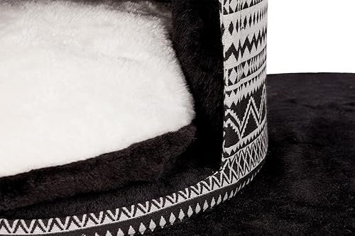 Miniatura 8 de TRIXIE Giada Cat Tower Scratching Post, condominio con cojín extraíble, hamaca, plataforma superior para cama de 28.66 libras