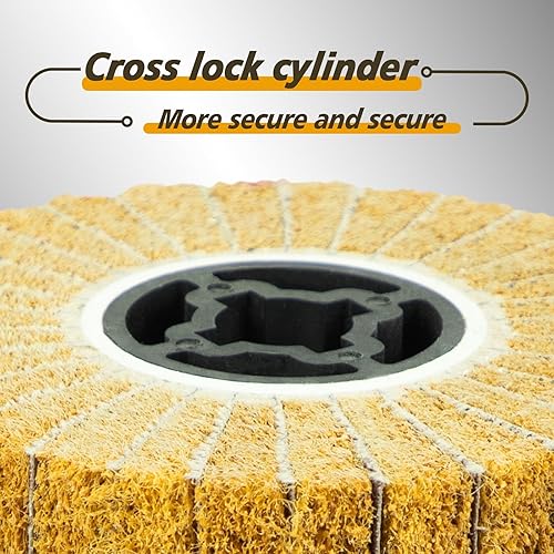 Miniatura 4 de SALI Alambre no tejido Dibujo abrasivo Pulido Bruñido Rueda Flap Cepillo de alambre Tambor Herramienta de acondicionamiento de superficie para