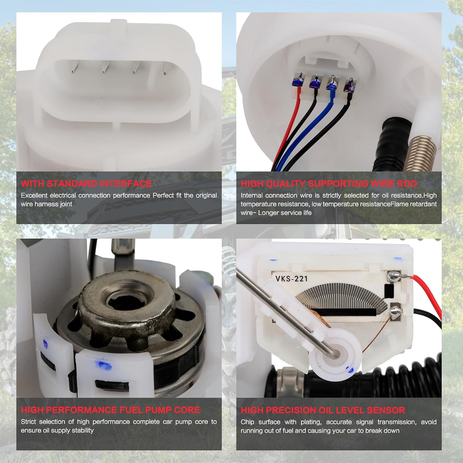 2205502 RZR XP 1000 Fuel Pump Assembly with Tank Seal Replacement for 2014-2020 - Polaris RZR 900, RZR 900 S, RZR XP 1000 EPS, RZR XP 4 1000 2205502, 2208323, 2208591, 2521294, 2521436, 2521363