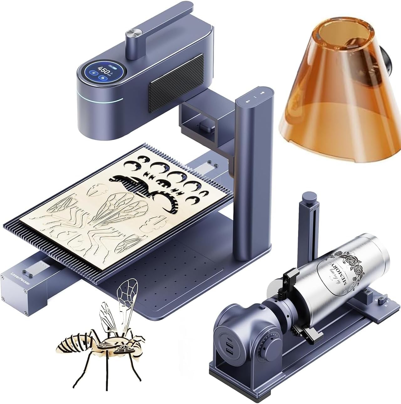 LaserPecker LP4 graveur laser double avec 2W IR et 10W diode