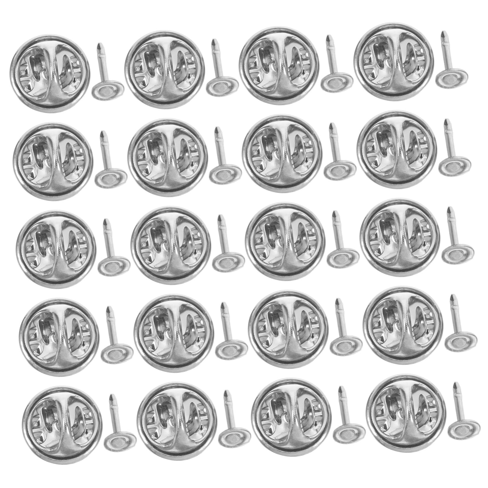 Beatifufu DIY Jewelry Pins 100pcs Butterfly Buckle Pins Clutch Backs for Craft Brooch Making