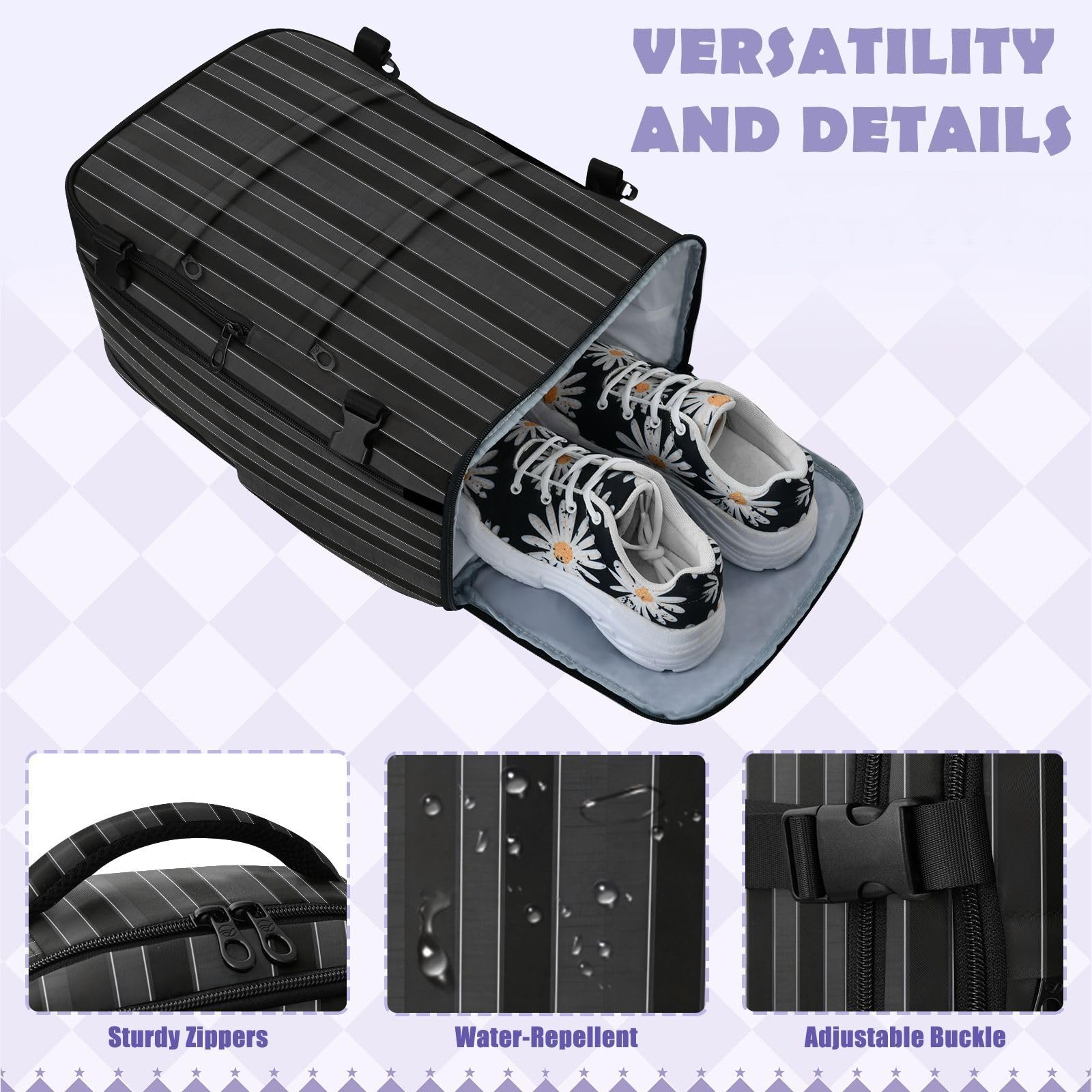 Duży plecak torba na laptopa 16 cali dla kobiet do pracy 20 l | Czysty design torba ciemny kolor paski osobisty przedmiot torba podróżna do samolotów mochila para viajar en avion 20L