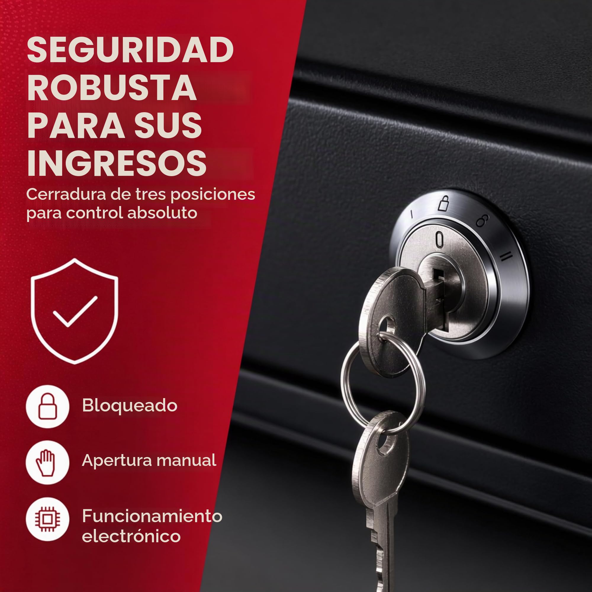 Olympia MD 335C - Cajón de efectivo con 4 compartimentos para billetes y 8 para monedas - Conector RJ-12 12-24V inverso. Caja registradora sólida de 36,8 x