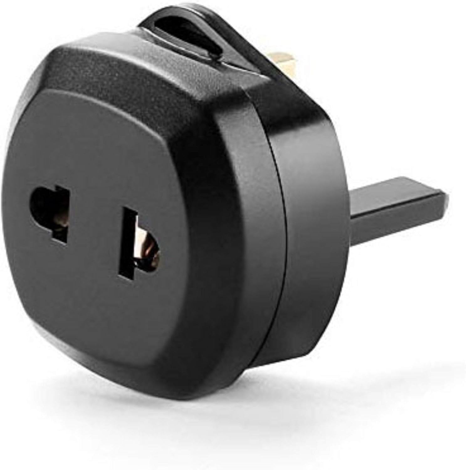 5Amp Black UK Travel Converter Adaptor Plug 2 Pin Euro to UK 3 Pin Plug Adaptor, Shaver Adapter 5Amp Black UK Travel Converter Adaptor Plug 2 Pin Euro to UK 3 Pin Plug Adaptor, Shaver Adapter