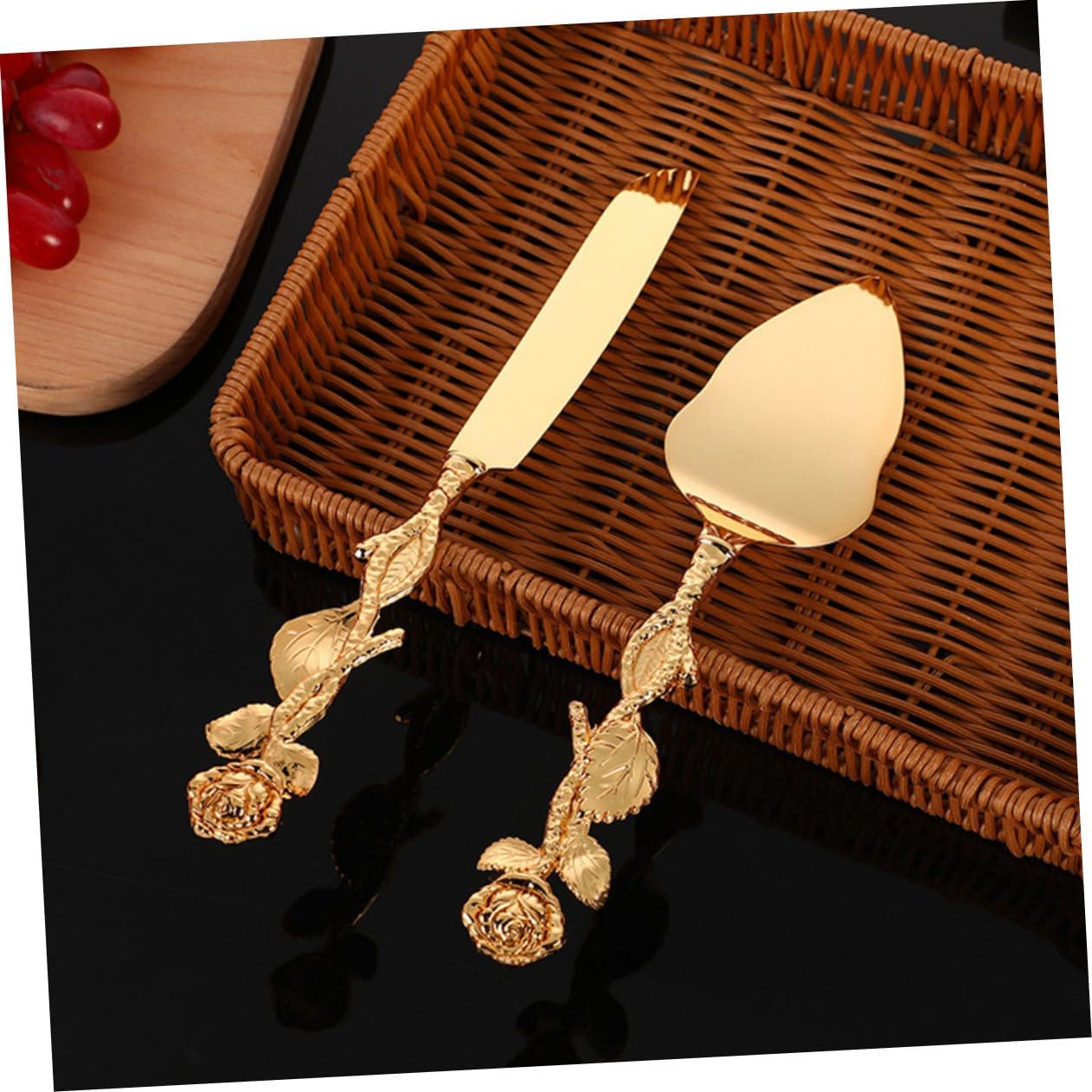 1set Cake Spatula Cutter Set Versatile Server Tool for Slicing Serving Wedding Cakes Pizza Bread More Easy to Clean Handle for Festivals Parties