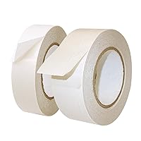 Vista 4 de JVCC DC-1114 Cinta de película de doble recubrimiento (adhesivo de goma): 1/2 pulg. x 60 yardas (transparente)