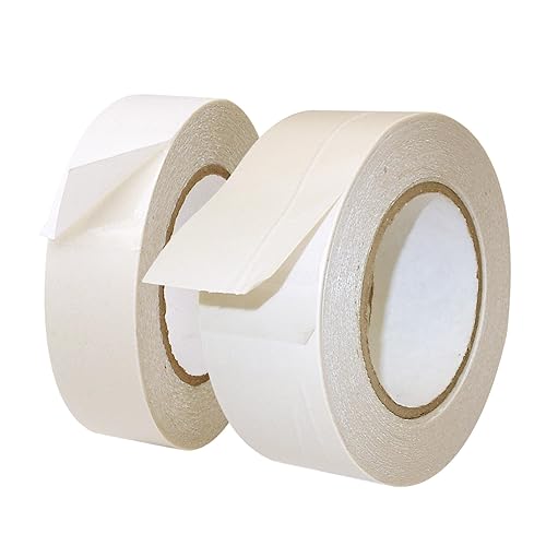 Miniatura 4 de JVCC DC-1114 Cinta de película de doble recubrimiento (adhesivo de goma): 1/2 pulg. x 60 yardas (transparente)
