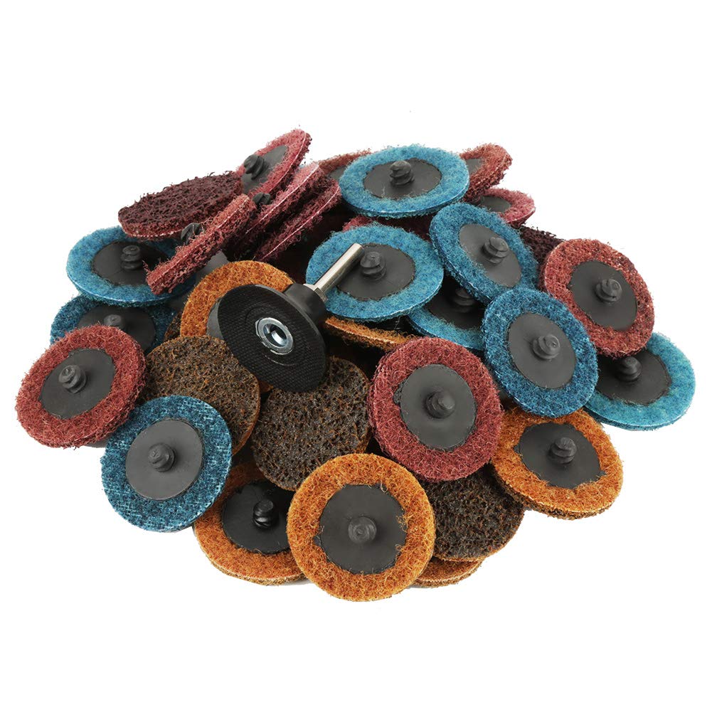 45pcs 2" Sanding Discs 180/320/400 Grit Flap Disc Sanding Polishing Grinding Wheel Sandpaper Pads Red/Yellow/Blue(15Pcs of Each Color)