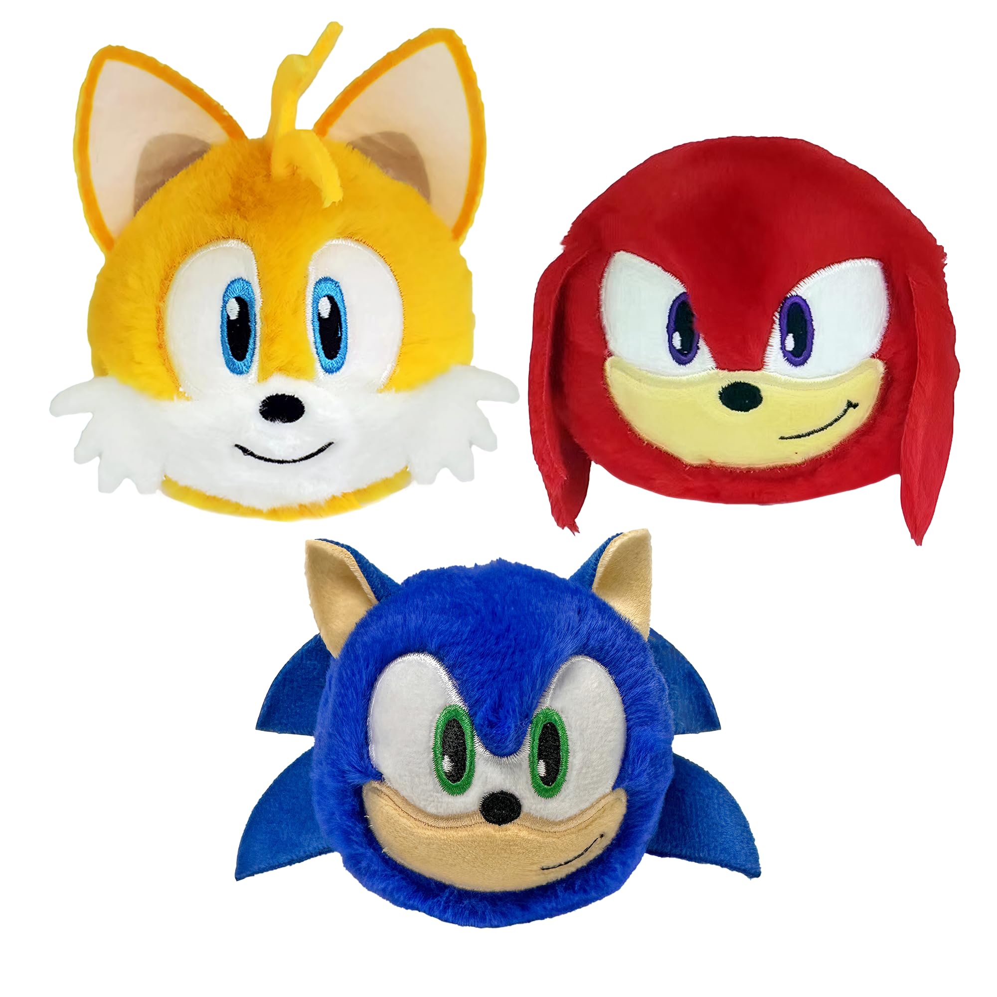 TY Sonic Plush Toy Set – Sonic, Knuckles & Tails 3 Pack Soft Toys for Kids Bouncers Collectible Cuddly Gifts — image 1