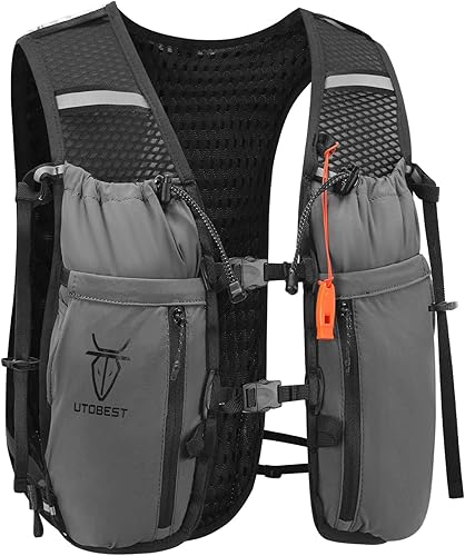 Miniatura 1 de Chaleco de hidratación mejorado para correr, 10 L, mochila para correr para mujeres y hombres, almacenamiento multifuncional, chaleco de agua