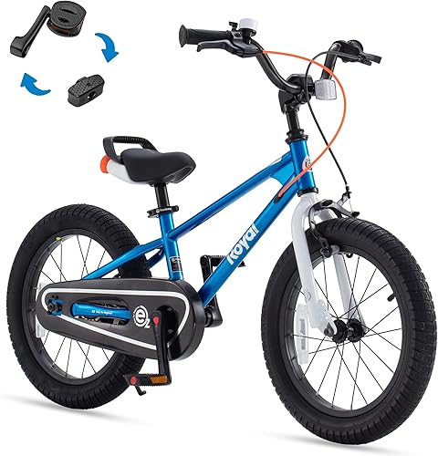 Miniatura 11 de RoyalBaby EZ Kids Bike, 12 14 16 18 Inch 2-in-1 Balance to Pedal Training Bicycle for Boys and Girls Ages 3 to 9 Years,Easy Learn to Ride for Rojo