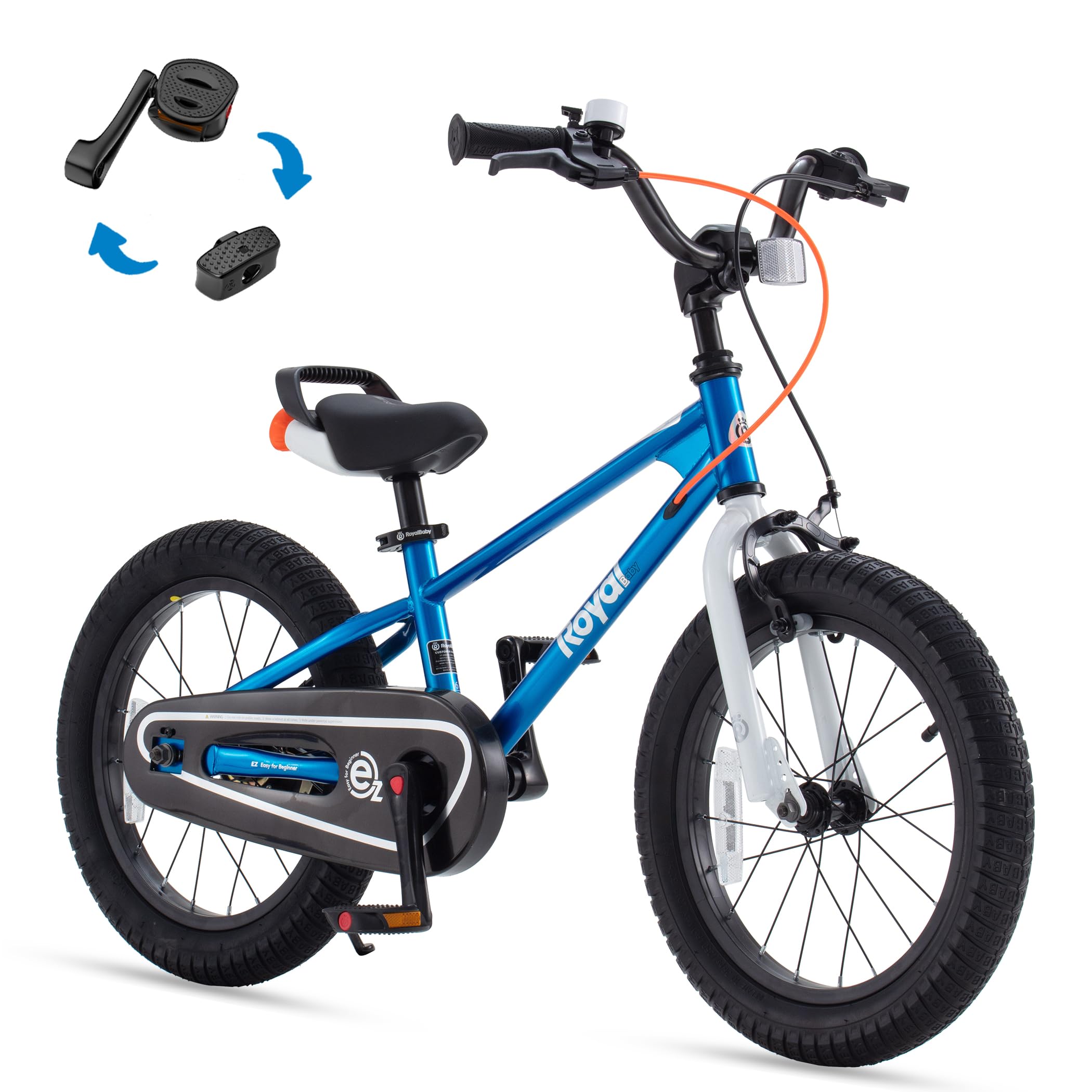 RoyalBaby EZ Kids Bike, 12-20 Inch Balance &amp; Pedal, Safer for Beginners