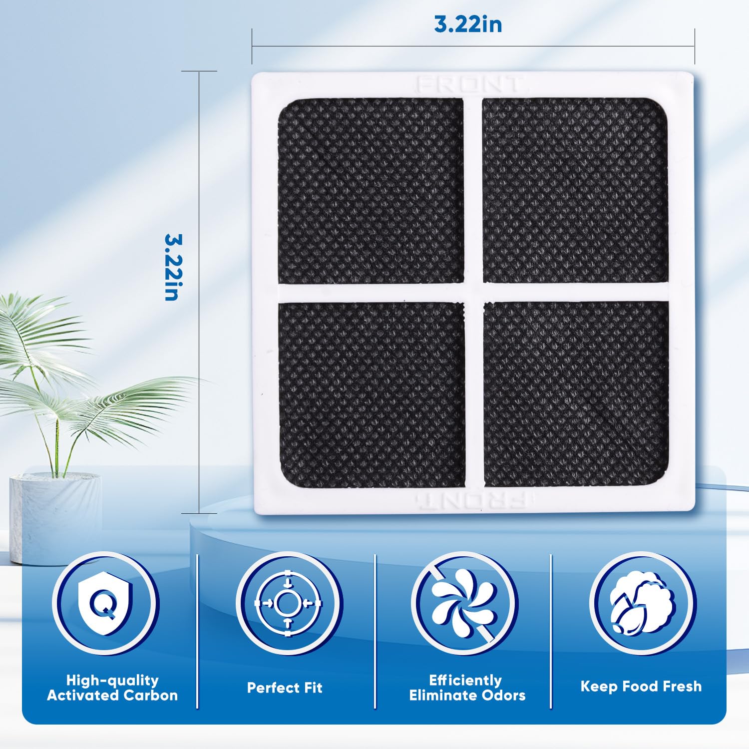 6 sztuk Fresh Air zamienny filtr powietrza, lodówki filtr powietrza, zamiennik lodówki/lodówki/oczyszczacza powietrza LG LT120F, LFX31925SW, LFX31925SB, Kenmore 469918