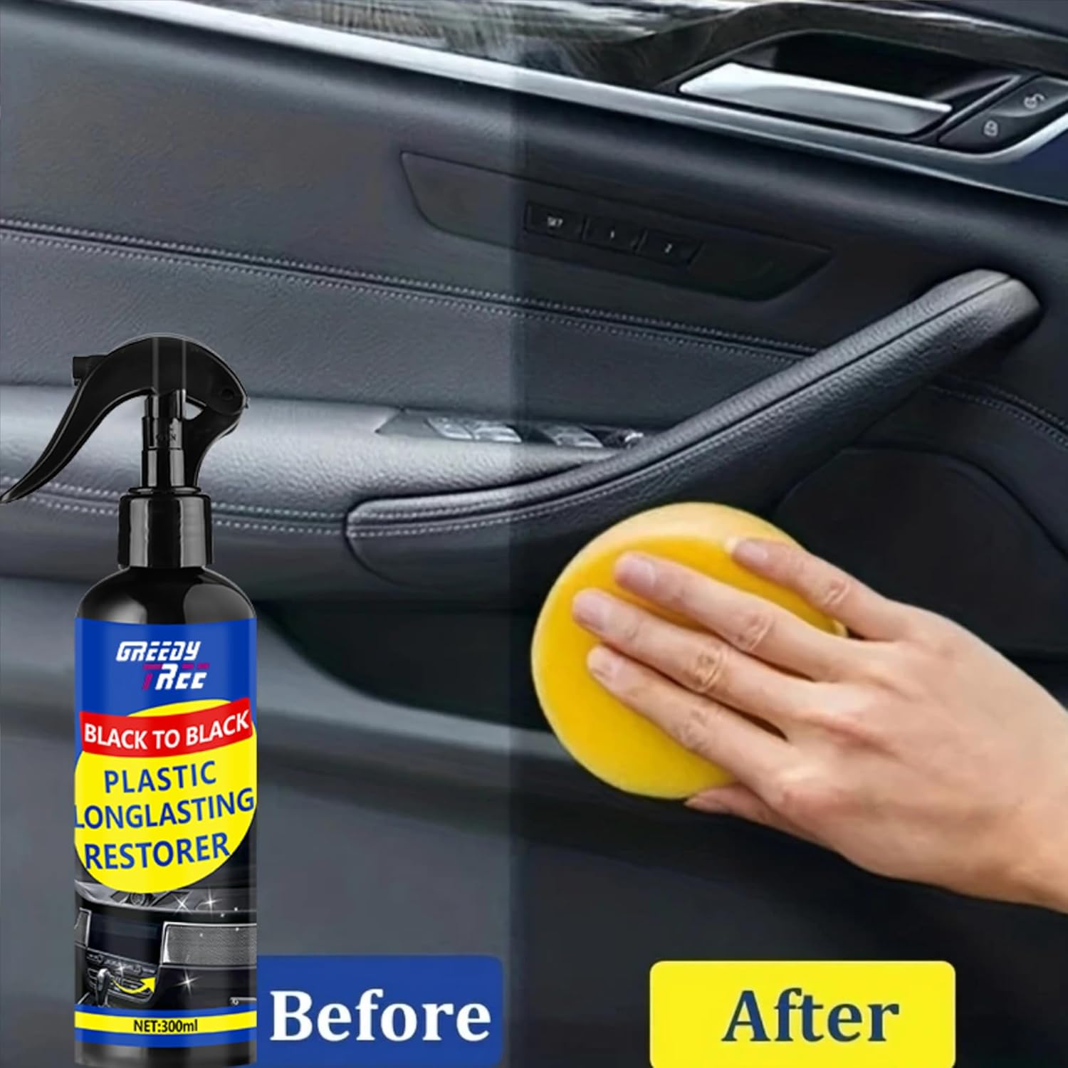 Ultimate Car Plastic and Trim Restorer – Back to Black Restores Faded Trim, UV Protection, Long-Lasting Ceramic Coating, Non-Greasy Formula for Interior and Exterior - Image 3