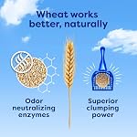 sWheat Scoop Natural Wheat Cat Litter, Original, Fast Clumping with Odor Neutralizing Enzymes, 25 Pound Bag