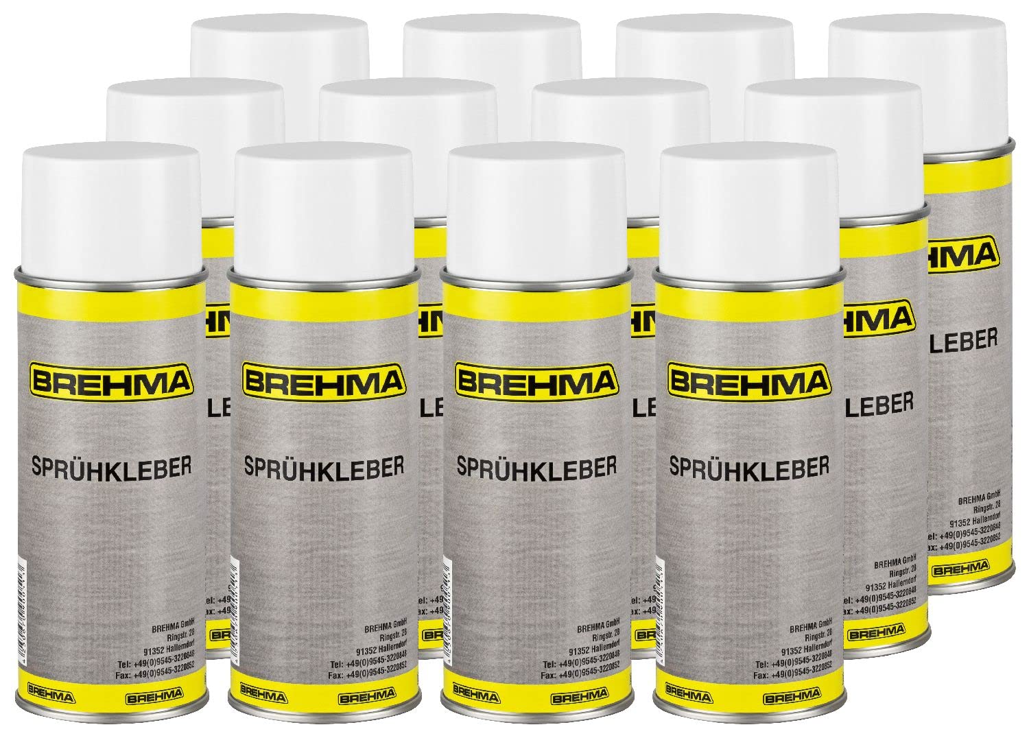 24x BREHMA Sprühkleber extra Stark Kontaktkleber mit Griff
