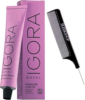 Sleekshop Comb + Schwarzkapf IGORA ROYAL (L-89 Red Violet) FASHION LIGHTS 2025-2026 Version (w/Sleek Comb) Permanent Cream Highlight Hair Color Dye L89