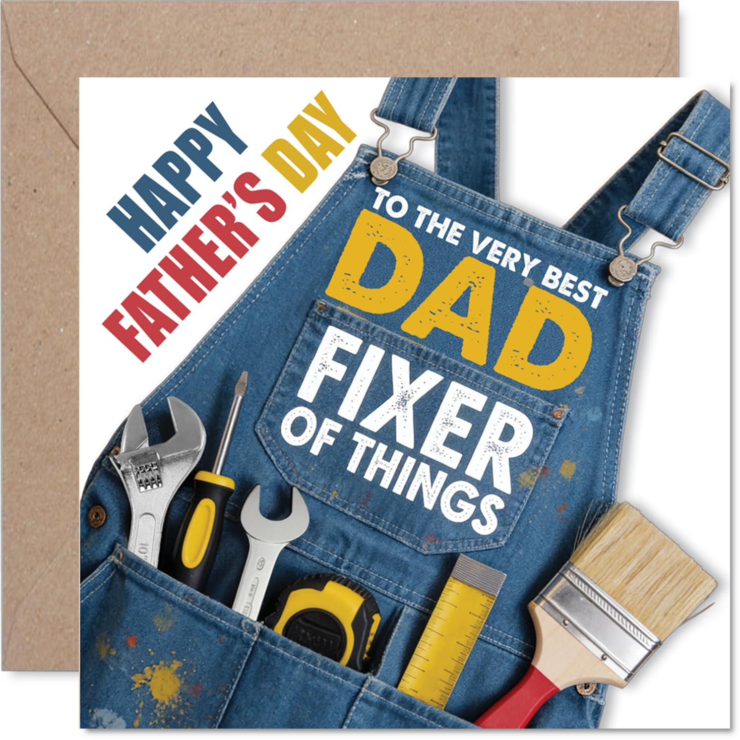 Heartfelt Father's Day Card, Celebrating the Top Fixer