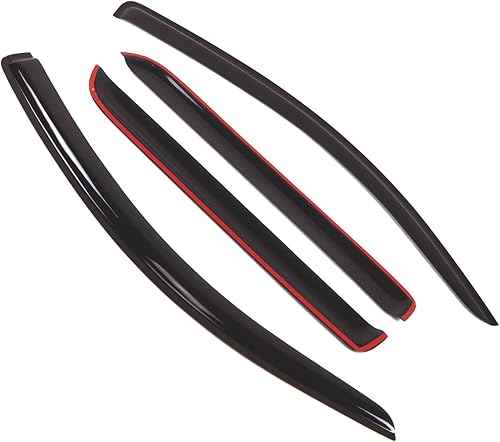 Miniatura 2 de Protector de lluvia para ventana de automóvil  Viseras de montaje exterior, deflectores de ventana lateral automáticos  Protectores de lluvia