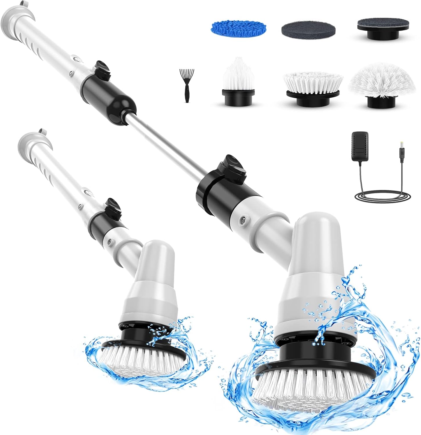 Electric Spin Scrubber, 360degree Cordless Electric