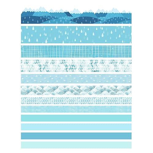 Juego de 12 rollos de cinta Washi con varios patrones, suministros de manualidades para decoración de bricolaje y manualidades, estilo B