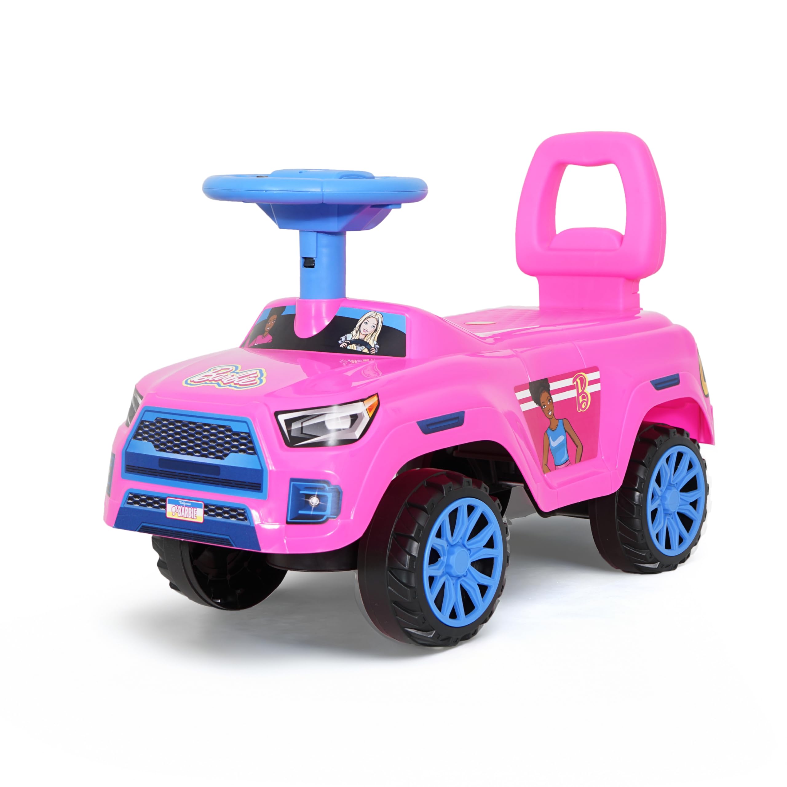 Barbie - Foot to Floor Ride On Toy with Easy Roll Wheels | Toddler Ride On, Push Car, Indoor Outdoor Toy, Active Play, Kids Vehicle, Easy Steering