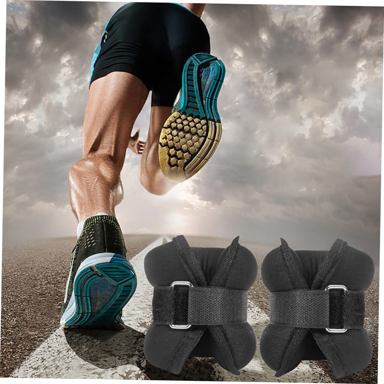 1par Tobilleras Ajustables De Resistencia Para Entrenamiento Pesas Para Tobillos y Muñecas Portátiles y Cómodas Para Correr y Hacer Ejercicio Casa