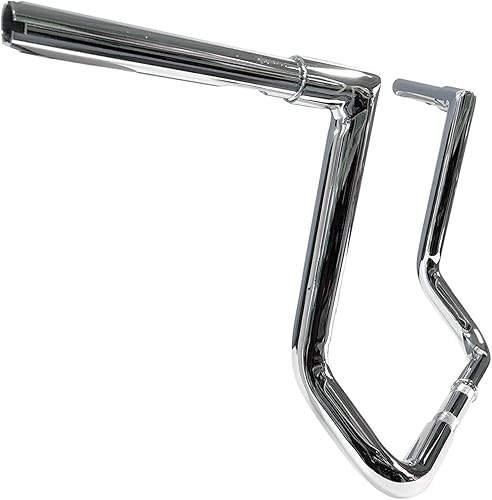 Miniatura 2 de Dominator Industries Manillares Ape Hanger de 1 1/4 pulgadas cromados de 12 pulgadas compatibles con Harley-Davidson Bagger Touring Electra & Street