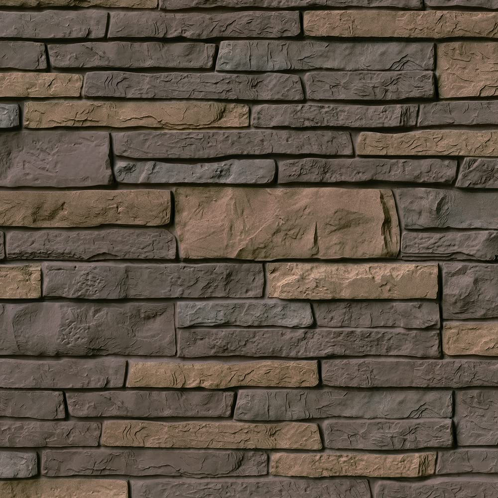 Tando Stacked Stone Composite Stone Exterior Siding Panels 1/2 Square (Sedona Bluff)