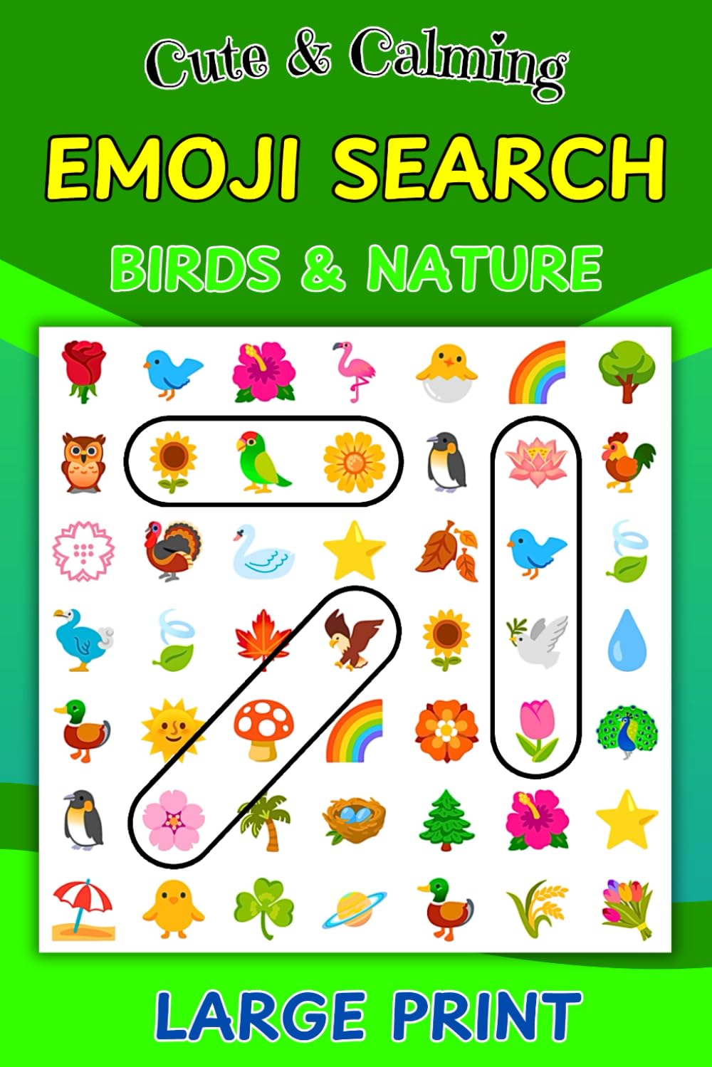 Emoji Word Search Puzzles: Birds & Nature (Emoji Word Search Puzzle Books)