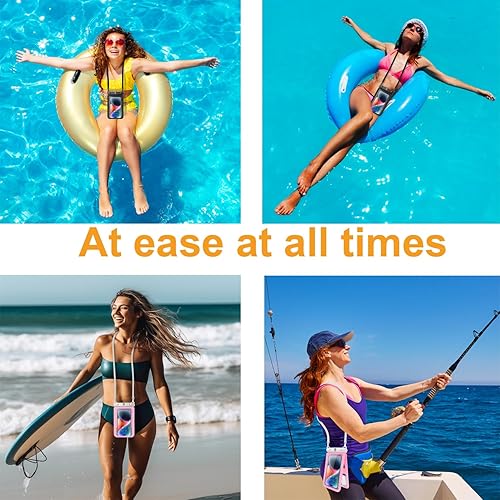 Miniatura 6 de Takfox Paquete de 2 bolsas impermeables para teléfono celular doble espacio, para Samsung Galaxy S23 Ultra S22 S21 A14 A13 A03S A54 iPhone 14 Pro