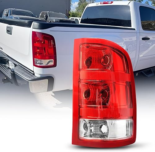AUTOONE - Para luces traseras GMC Sierra 2007-2013, compatible con GMC Sierra 1500 2500HD 3500HD, lado del pasajero (RH)