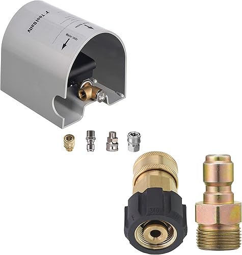 Tool Daily Válvula de pie de lavadora a presión para kit de chorro de alcantarillado adaptador de lavadora a presión kit de conexión rápida de 38