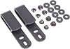 Quick Clip Pro Tough Holster Clips, Adjustable Cant for IWB OWB Kydex, Leather, Hybrid Holster Making. Tuckable Black Plastic with 14 Binding PostsChicago Screws. Made in USA