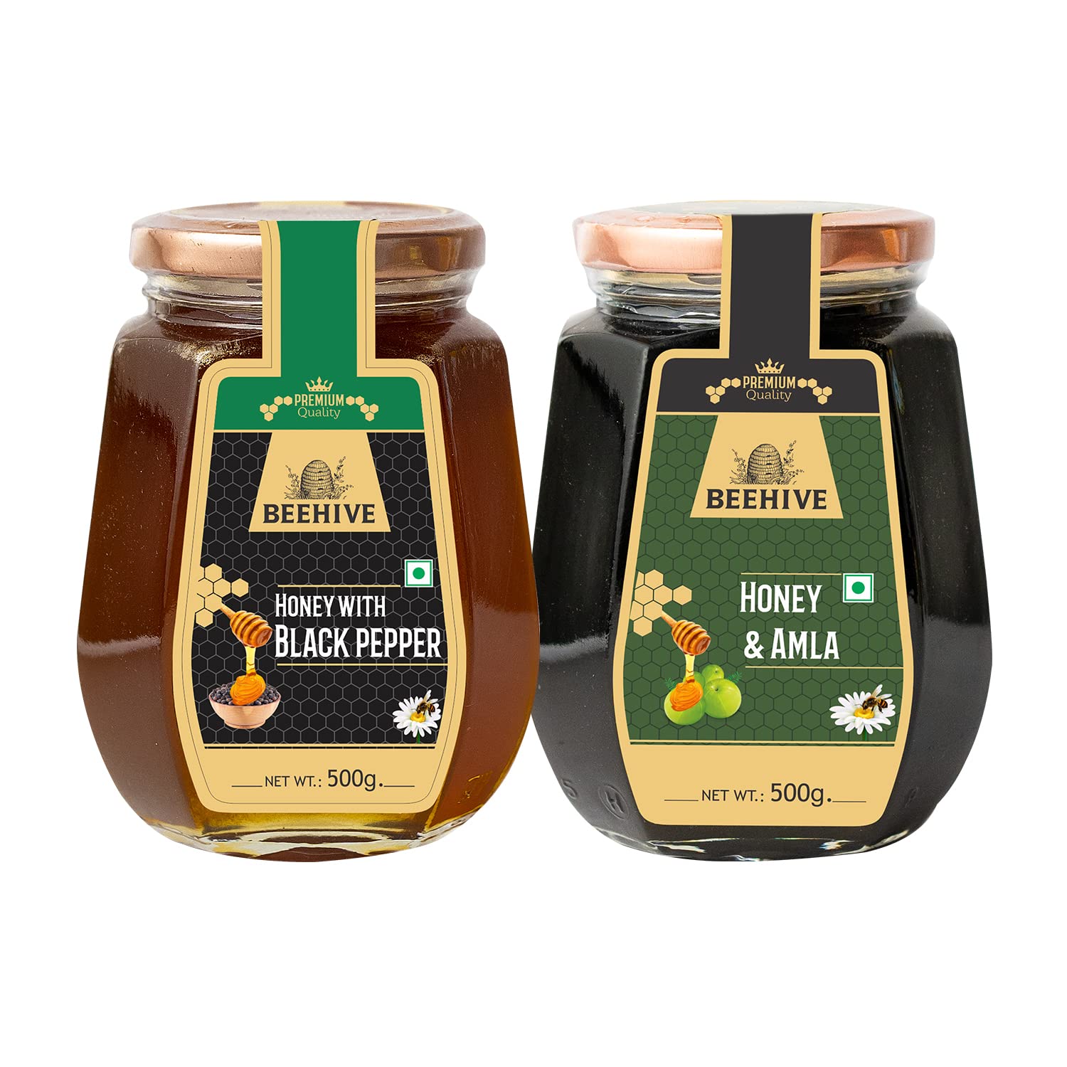 Black Pepper Honey and Amla Honey 100 Pure Natural Honey Immunity