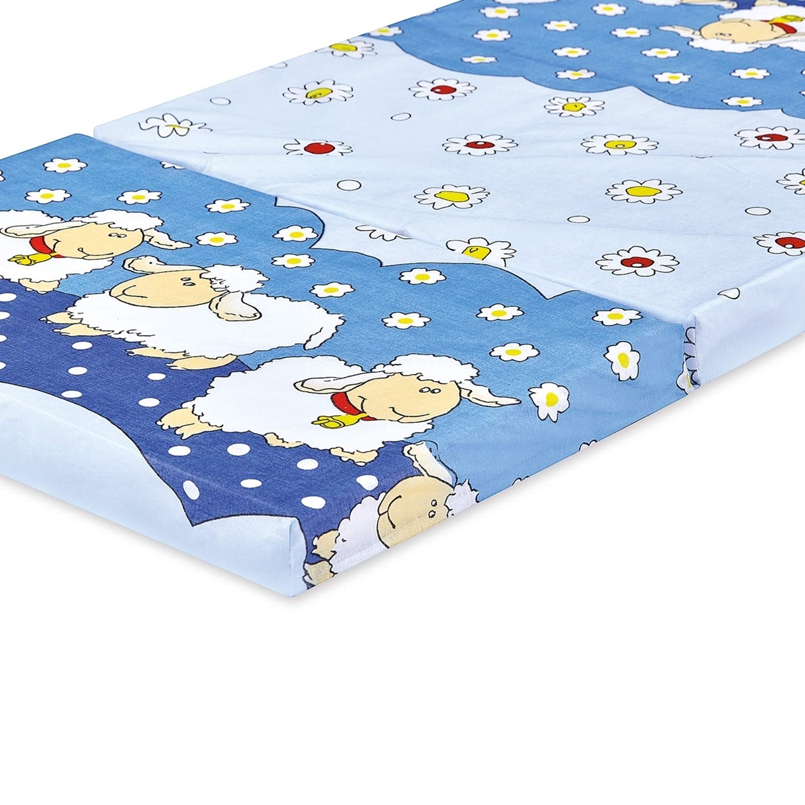 Bambini klappbare Reisebettmatratze Reisematratze 120x60 cm Schäfchen