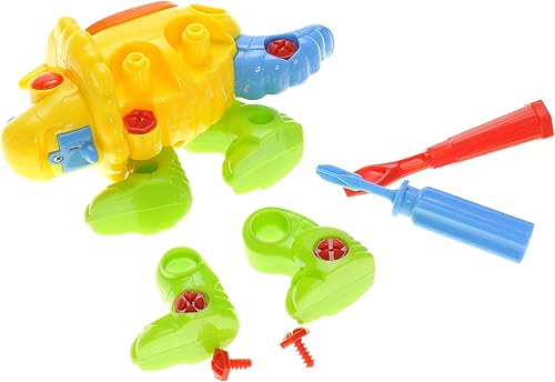 Miniatura 5 de PowerTRC Take-A-Part Educational Triceratops - Dinosaurio de construcción con luces y sonido  Juego de juguetes de construcción con 2