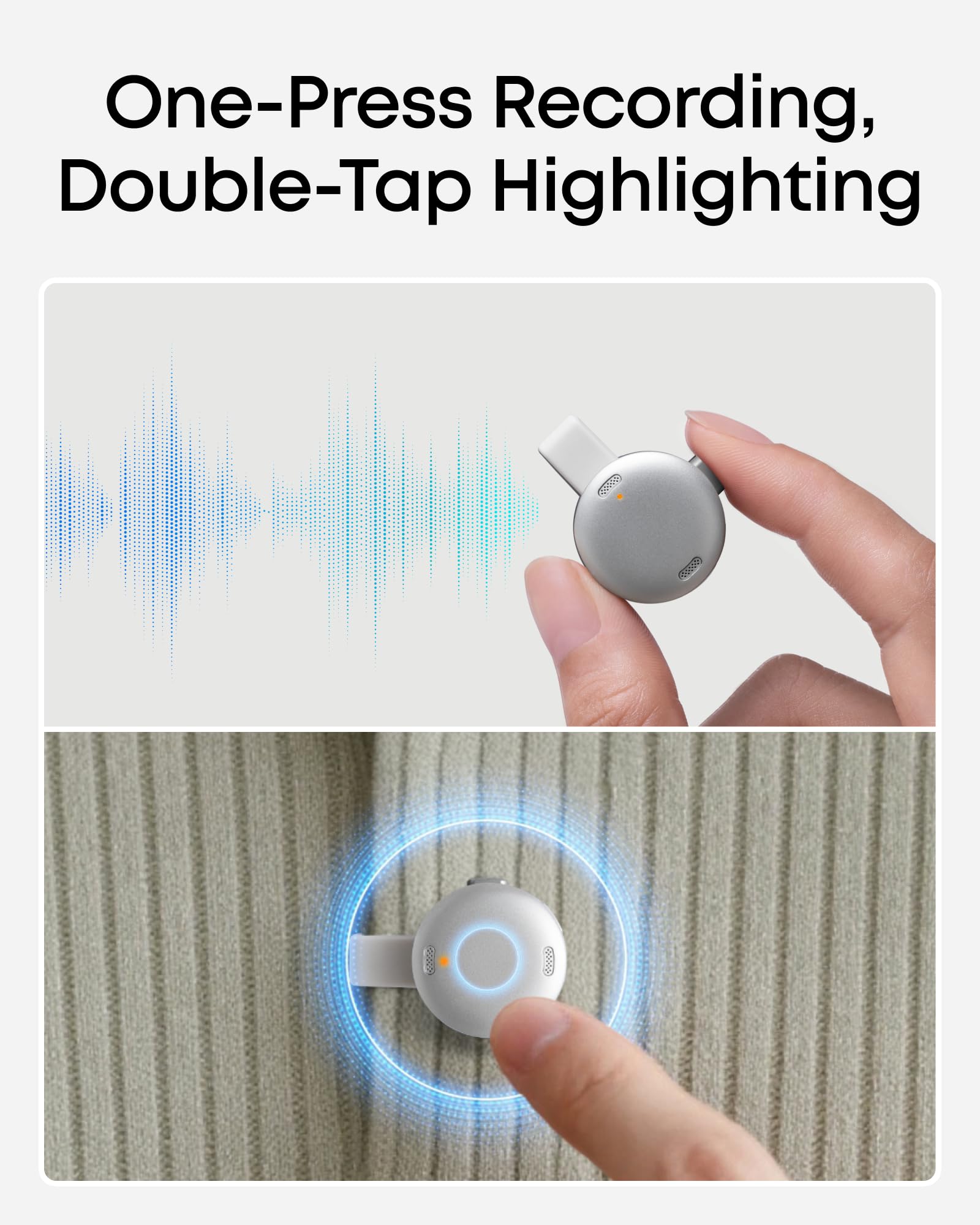Amazon.com: soundcore Work by Anker, Coin-Sized AI Voice Recorder