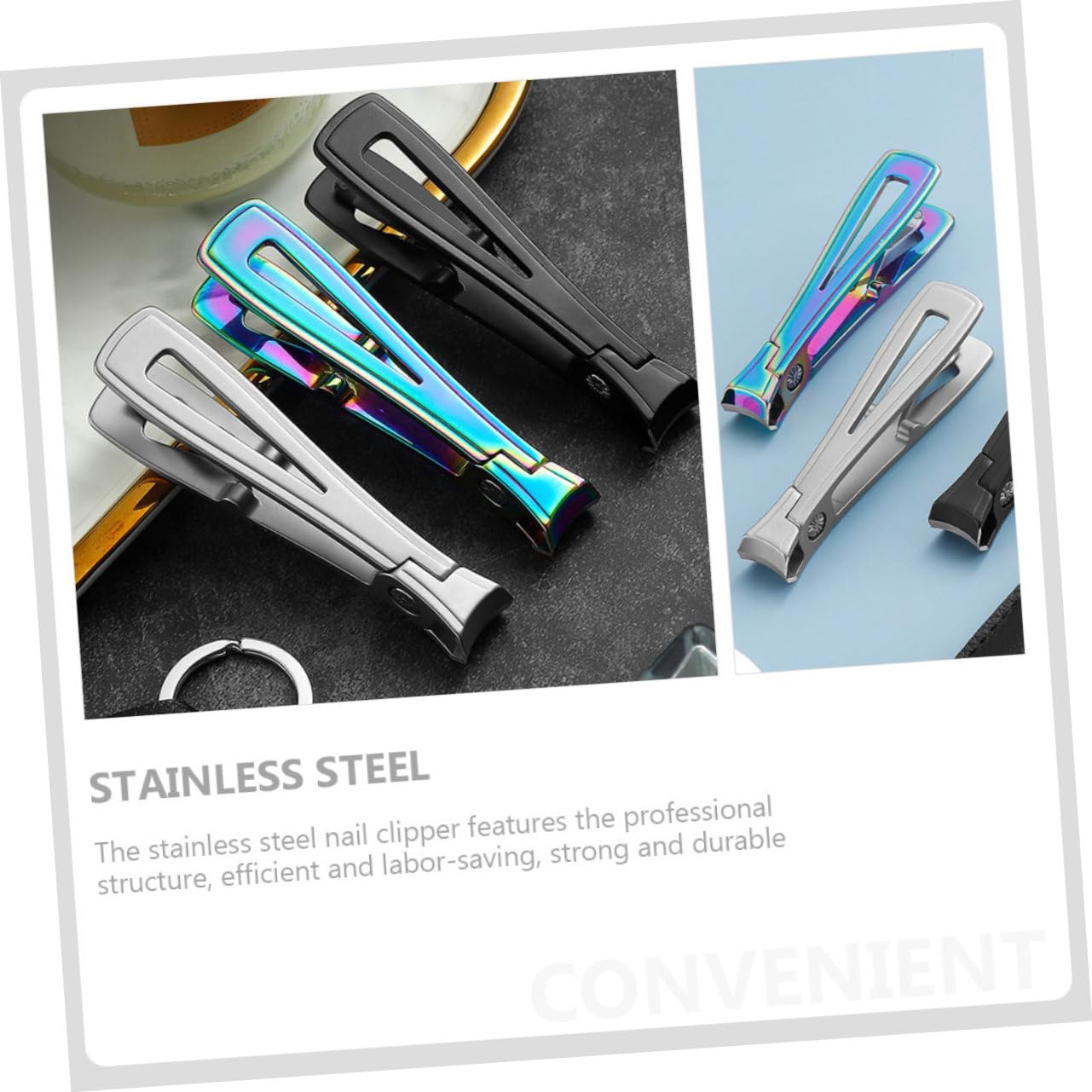 FRCOLOR 5St Nagelknipser Nagelschere großer Nagel Nagelknipser für dicke Nägel nagelhautmesser fußnagelknipser Professioneller Nagelknipser Fingernagelknipser schneiden Rostfreier Stahl