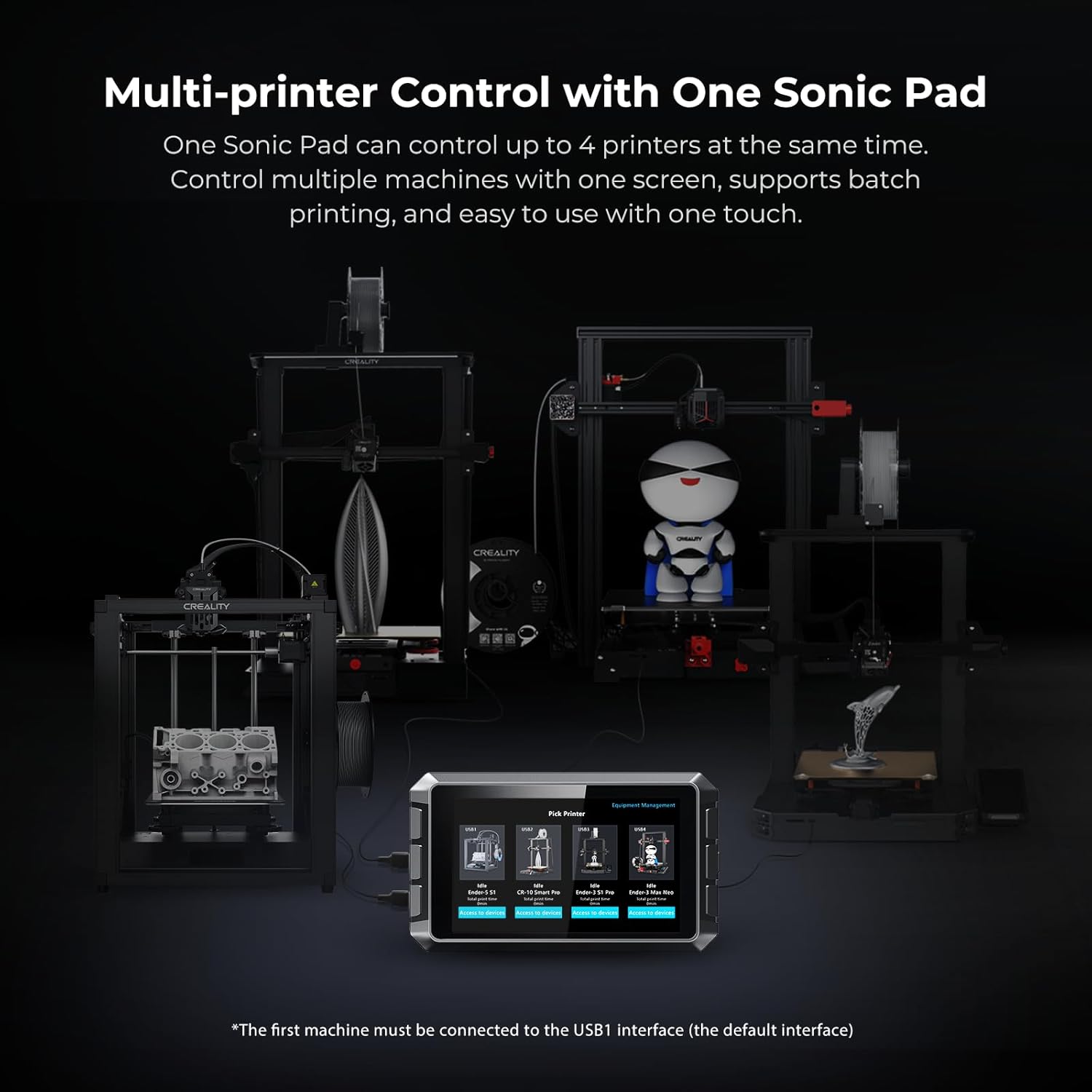 Creality Sonic Pad Bundle with Rainbow Upgrade PLA+ Filament