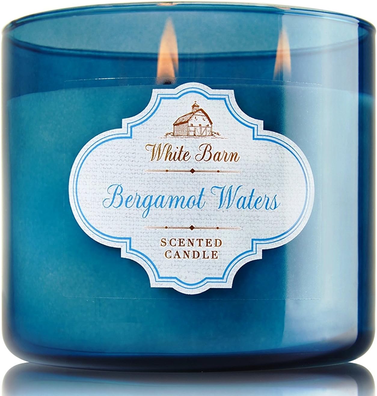 Bath and Body Works White Barn Bergamot Waters 3 Wick