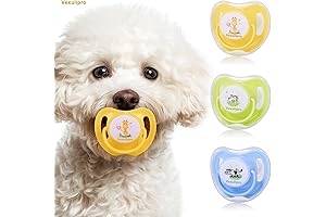 Calming Dog Pacifier Toys for Teething Puppies and Kittens Available in 3-Pack