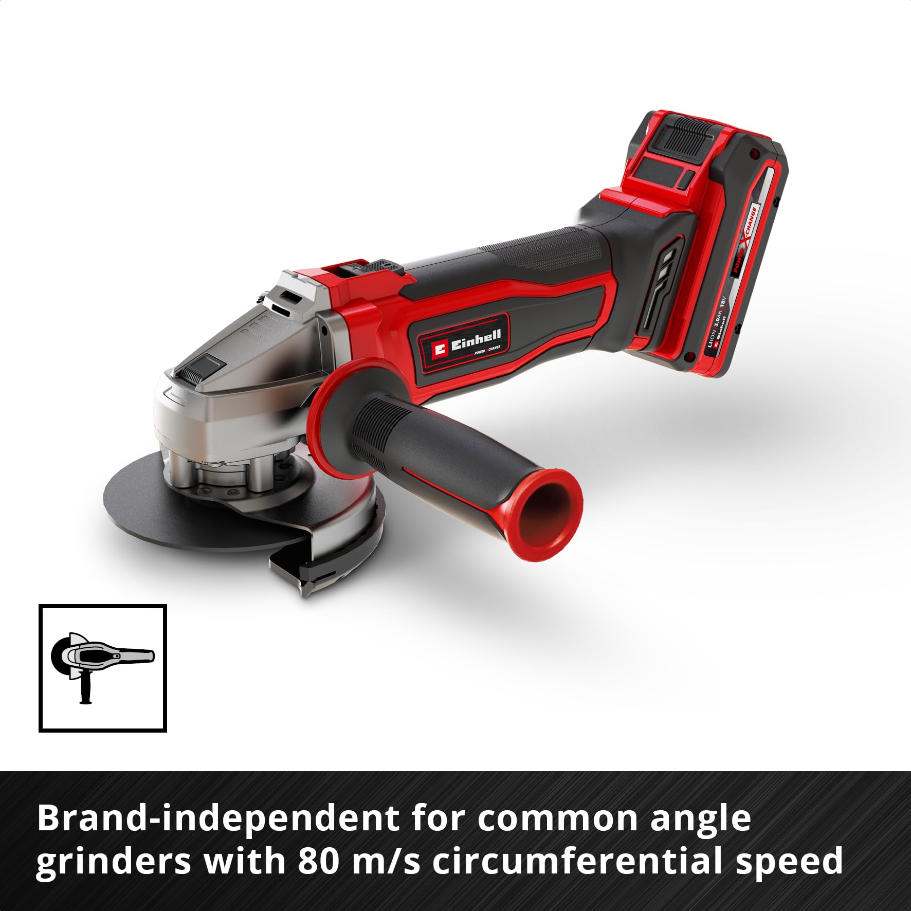Einhell oryginalny zestaw 5 szt. cienkich tarcz do cięcia metalu, Ø 115 mm (grubość 1 mm, certyfikat MPA, długa żywotność, precyzyjne cięcie, niskie grzywki, do szlifierek kątowych)