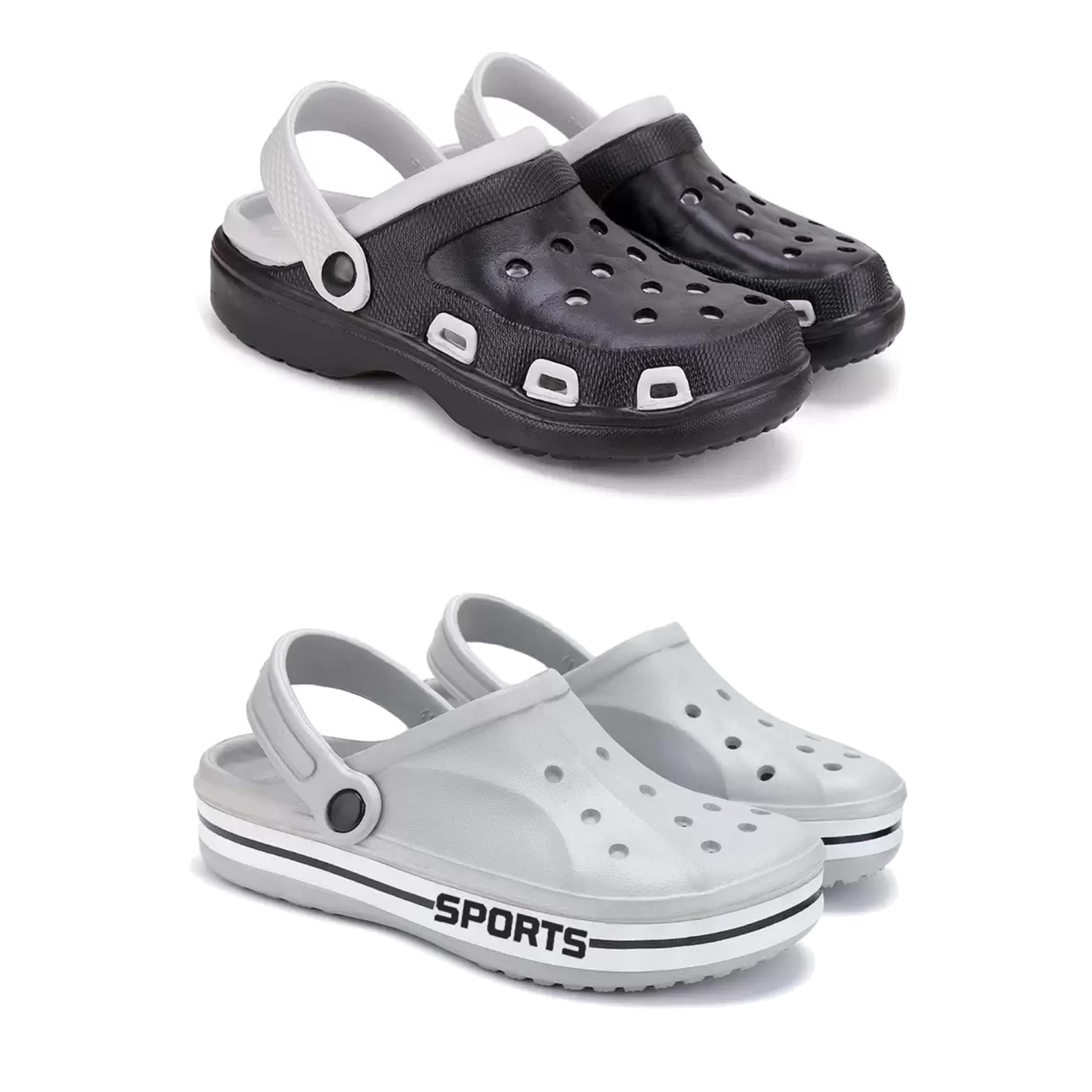 Men's Sandals Clogs| Lightweight Wear| Stylish & Easy to Wear For Men's PCV-SAN-(2-COMBO)-3018-3067