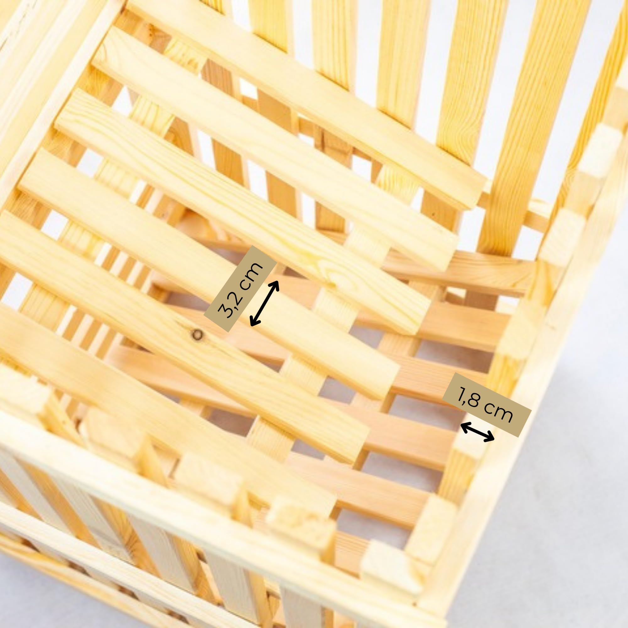 Kartoffelkiste 50x80x50 cm Kartoffel Aufbewahrungsbox Holz Zwiebel Obstkiste Gemüse Aufbewahrung Holzkisten Kartoffelbox Groß